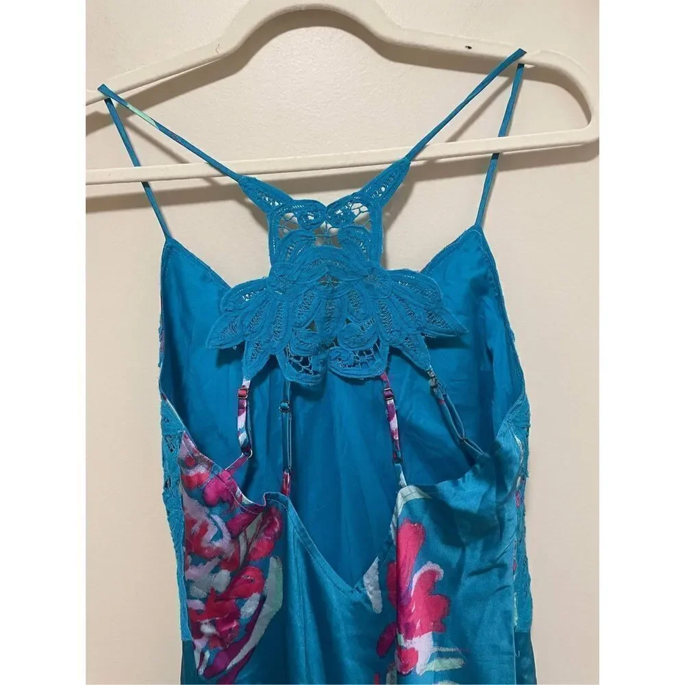 NWT Free People Forever Yours Maxi in River Combo Size XS
